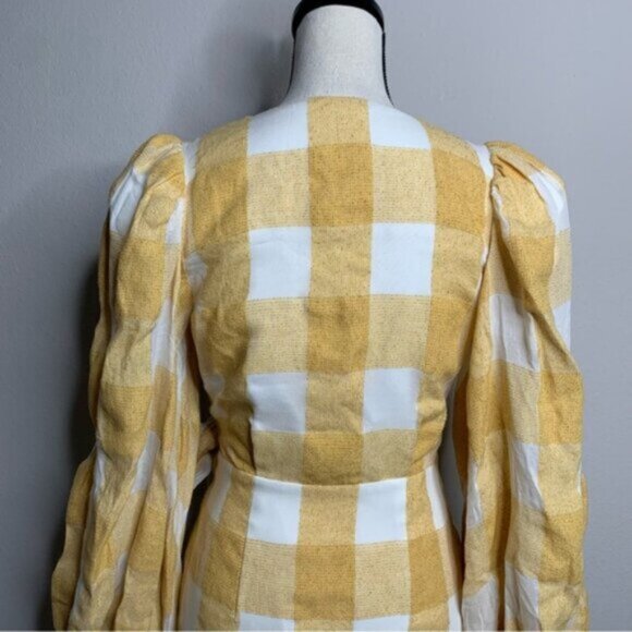 Acler Sutherland Checkered Wrap Mini Dress - Picture 13 of 16